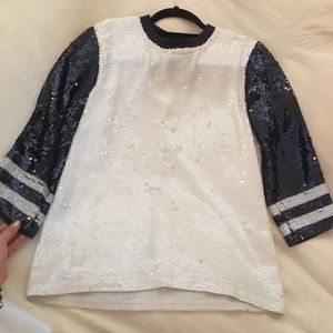 sporty sequined topshop top